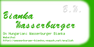 bianka wasserburger business card
